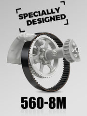 JFG RACING 560-8M belt for Talaria X3/X160 boosts durability and heat resistance.