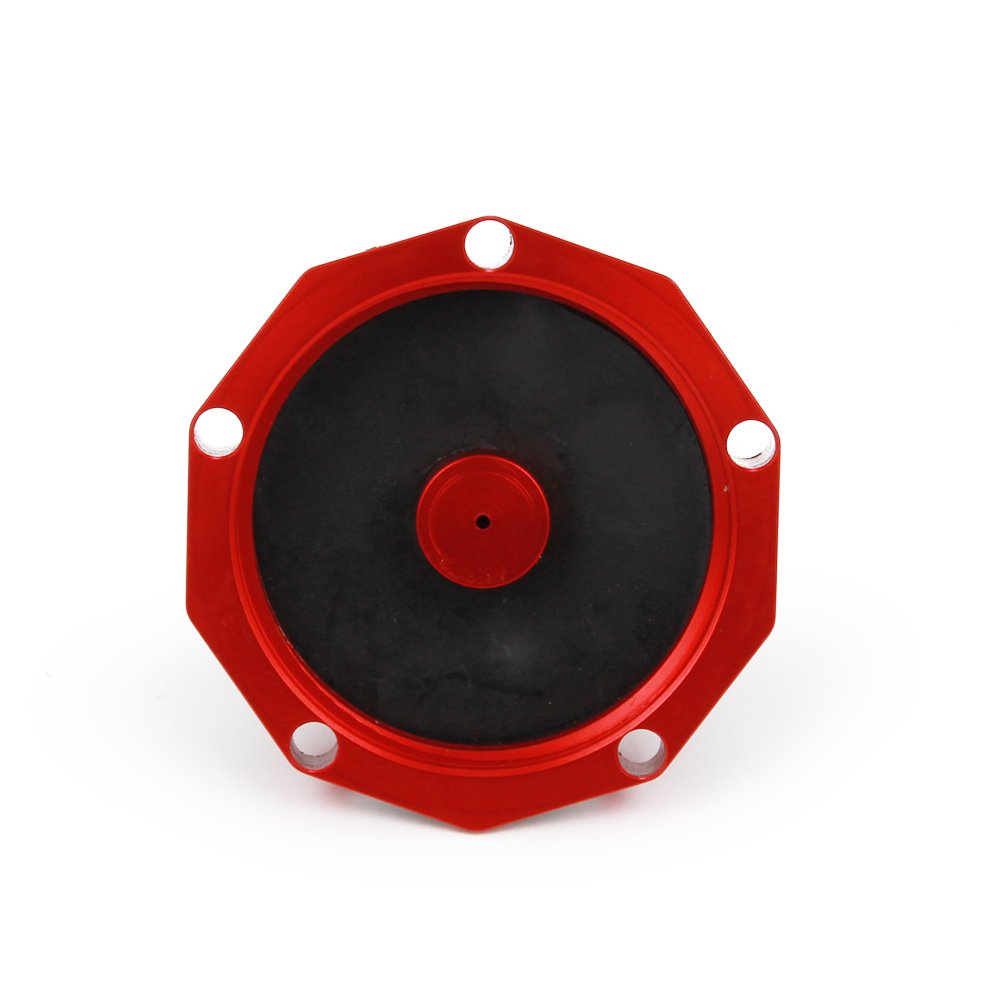 JFG RACING polygon-design gas cap provides secure grip and smooth rotation.