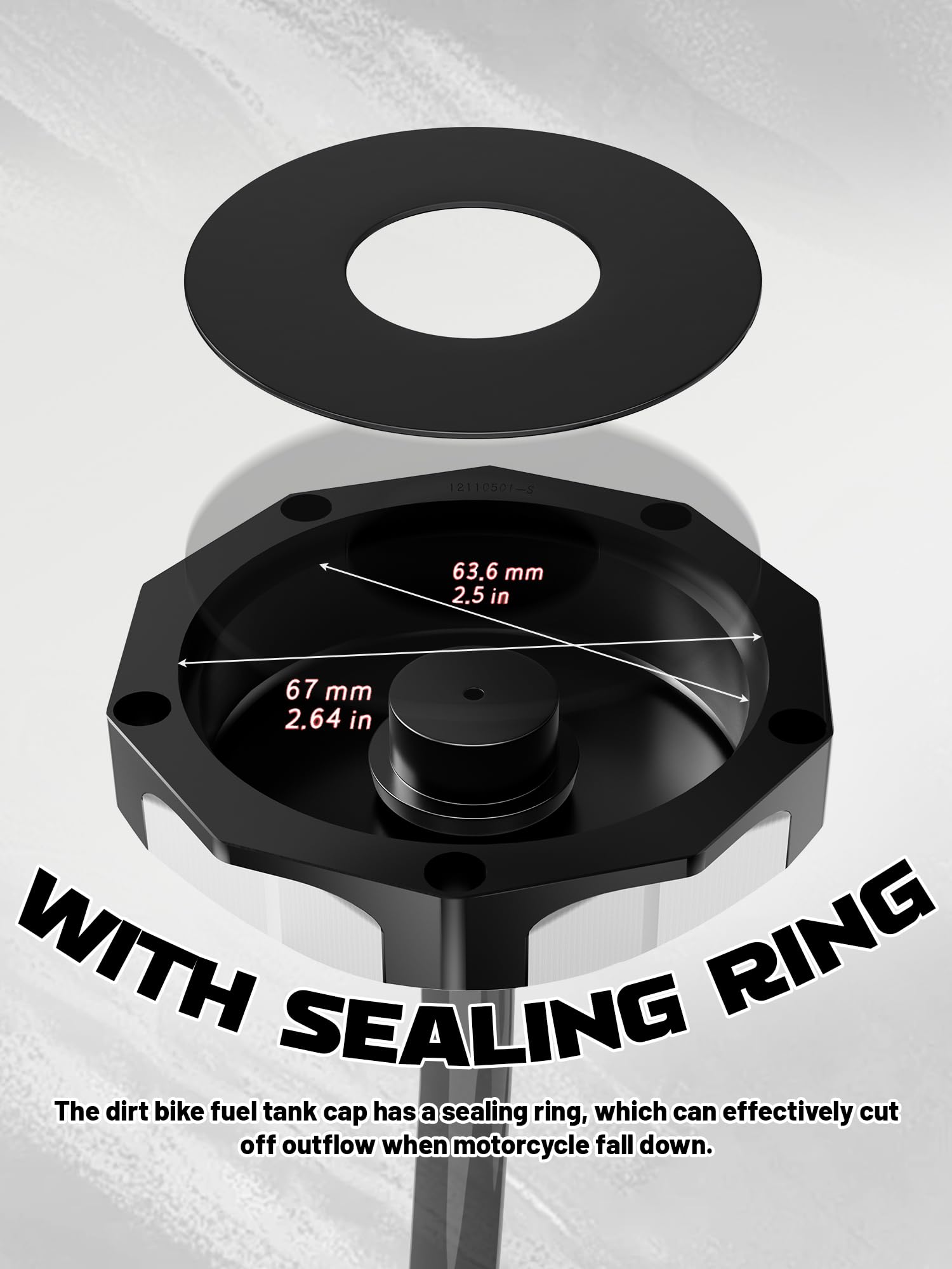 JFG RACING Raptor 660 gas cap billet cover for performance rides.