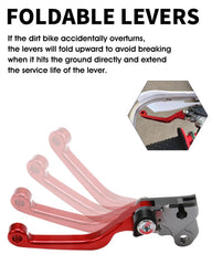 JFG RACING CNC-machined finish lever detail for CRF150F performance.