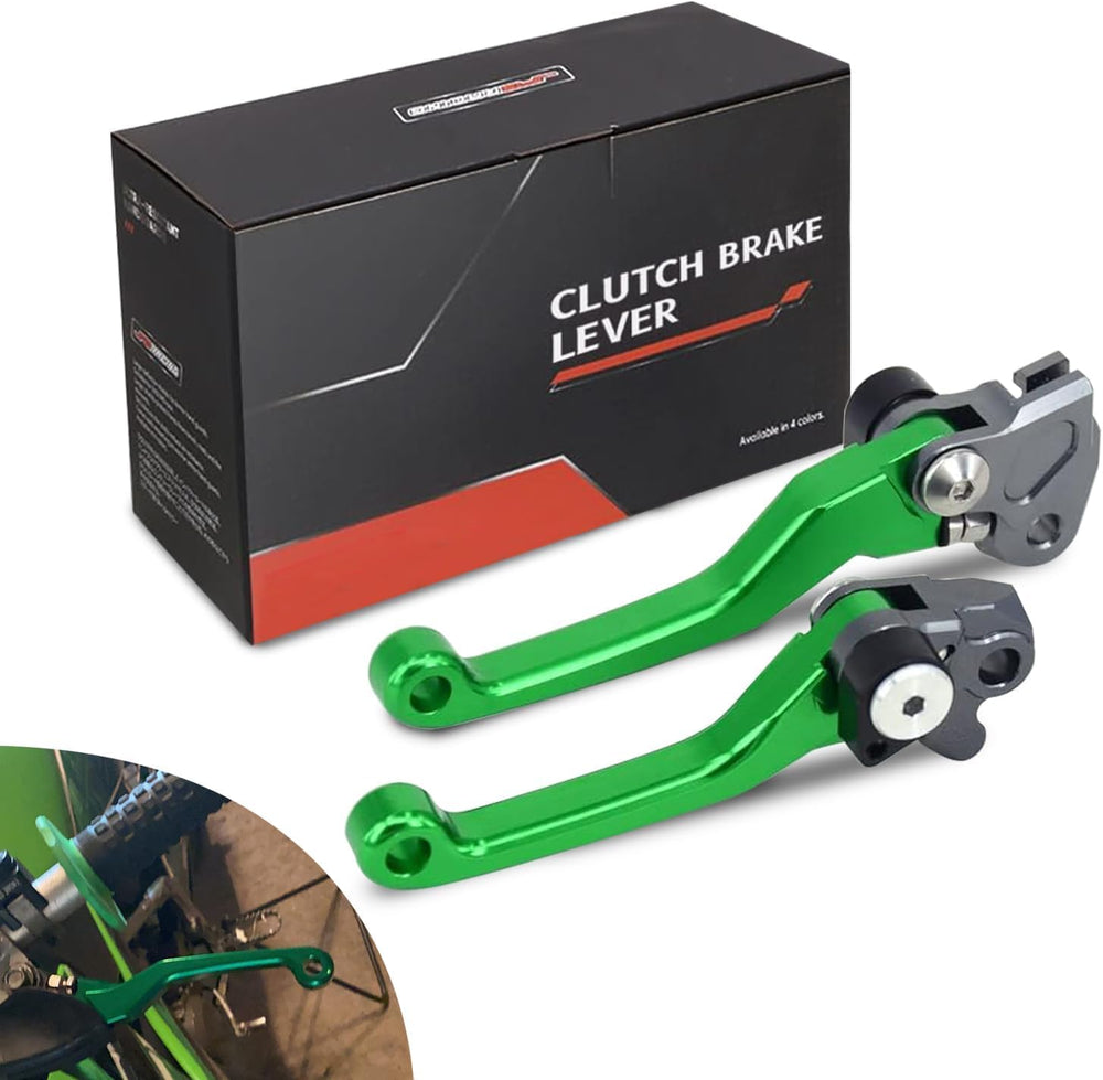 JFG RACING dirt bike foldable lever side view highlights compact, crash-friendly design.