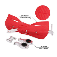 JFG RACING handguards side profile showing aluminum brackets for sturdy mounting