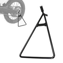 JFG RACING triangle stand front view shows sturdy steel frame for parking