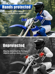 JFG RACING handguards aluminum core for strength and lightness.