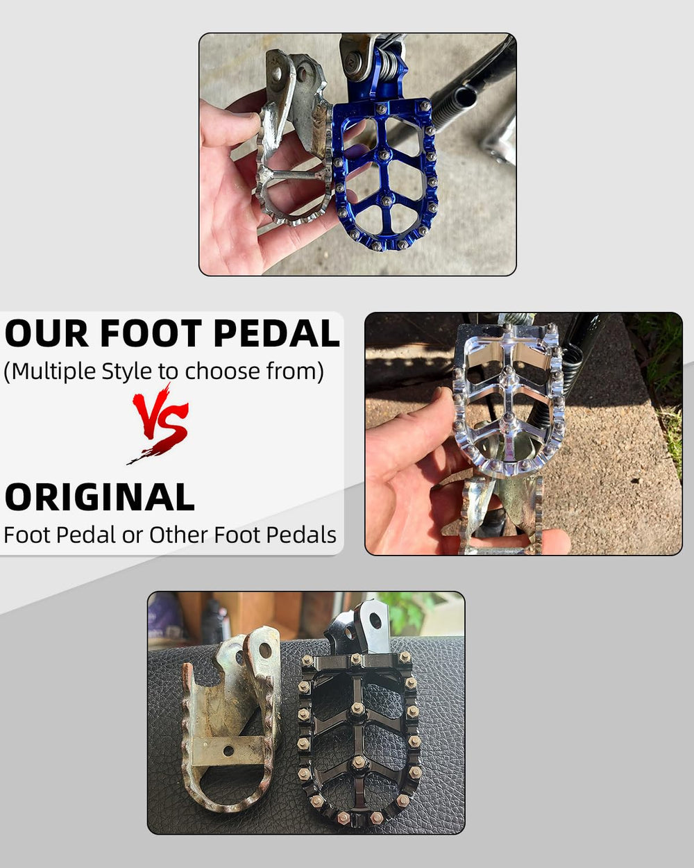 JFG RACING teeth are removable and replaceable for customization.