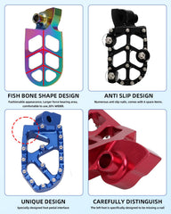 JFG RACING foot pegs replaceable teeth for easy maintenance