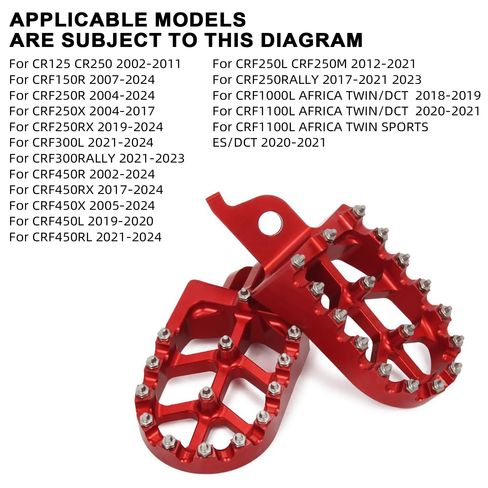 JFG Racing foot pegs right side with anti-slip teeth for confident footing