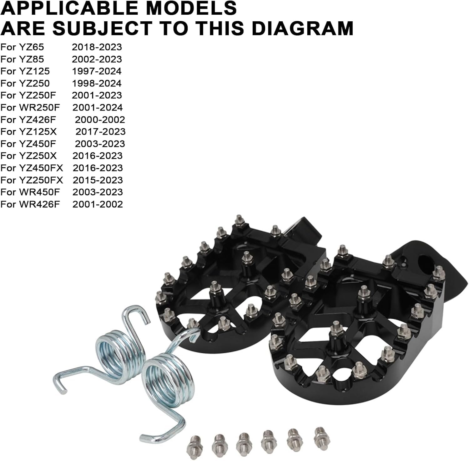 JFG RACING foot pegs teeth detail showing hardened steel bite for lasting traction