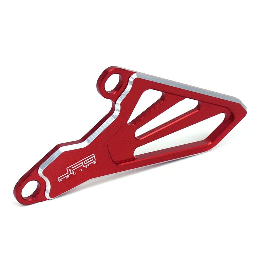 JFG RACING front sprocket guard for CRF250R shields the sprocket on muddy trails.