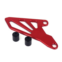 JFG RACING front sprocket guard for CRF450R protects against stones on fast trails.