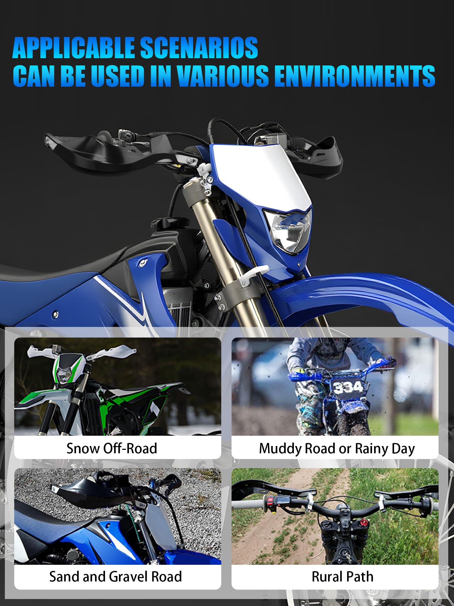 JFG RACING handguards 6061 aluminum body close-up highlighting sturdy construction