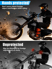JFG RACING handguards protect hands from brush, rocks, mud, and wind.