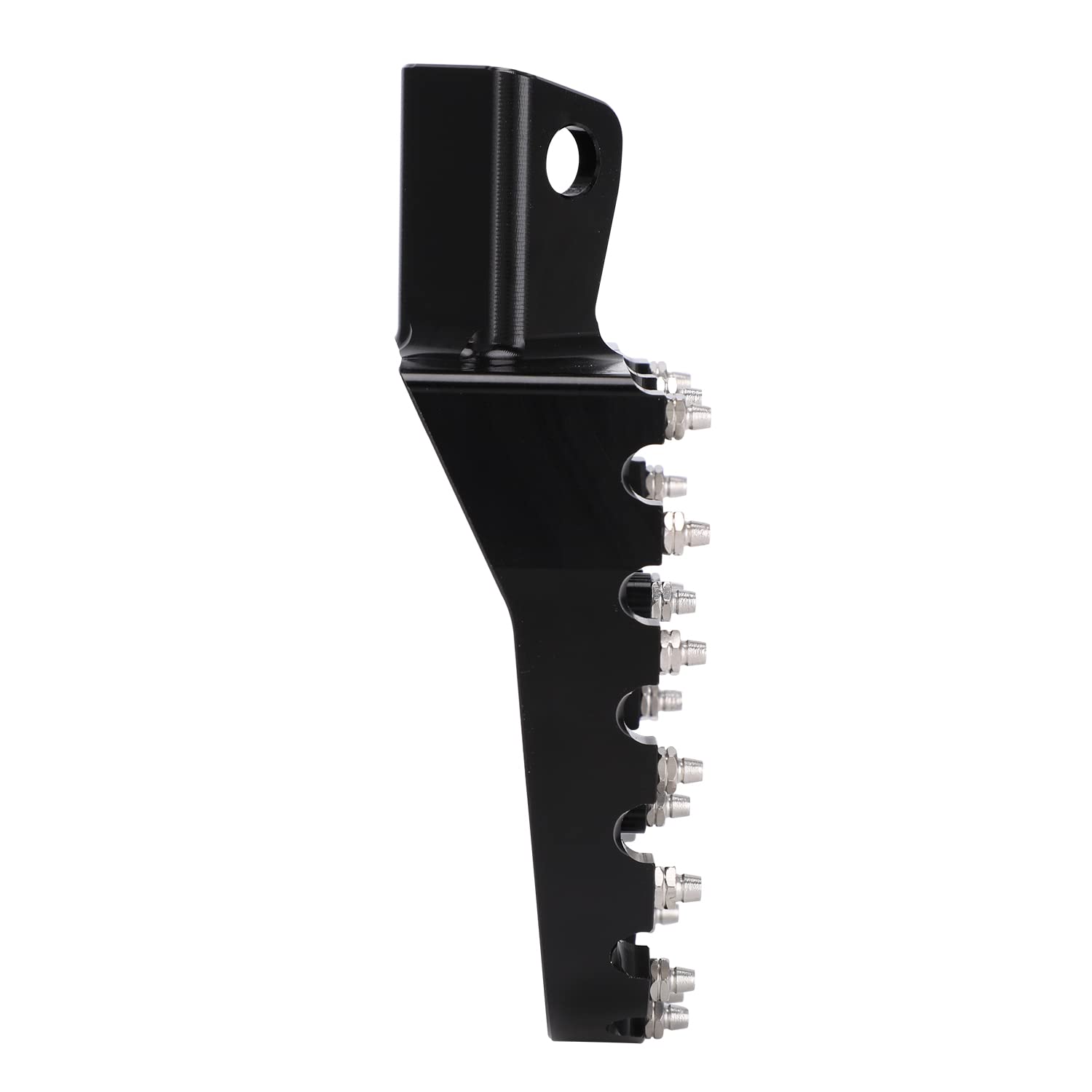 JFG RACING KLR650 footpegs detail easily-clean design for mud and dust.