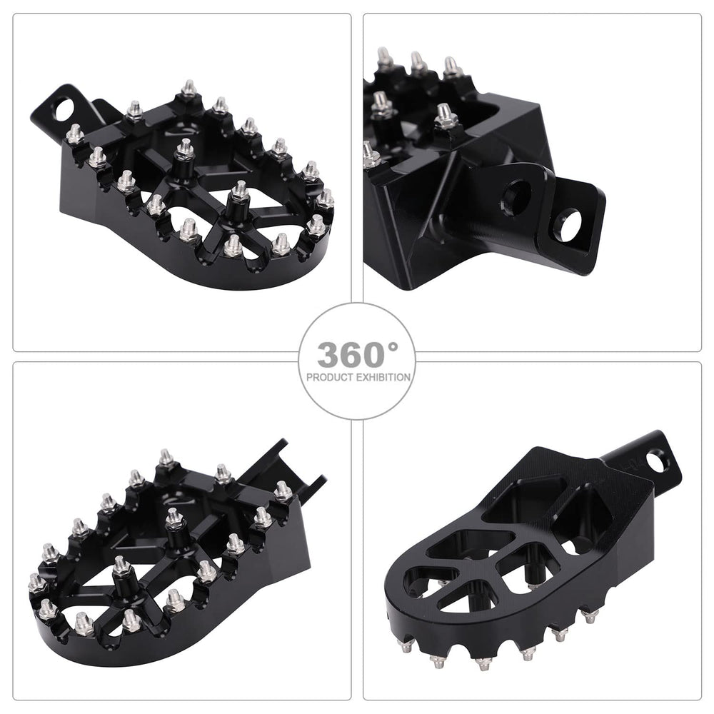 JFG RACING KLR650 footpegs green sideview blend with bike aesthetics and durability.