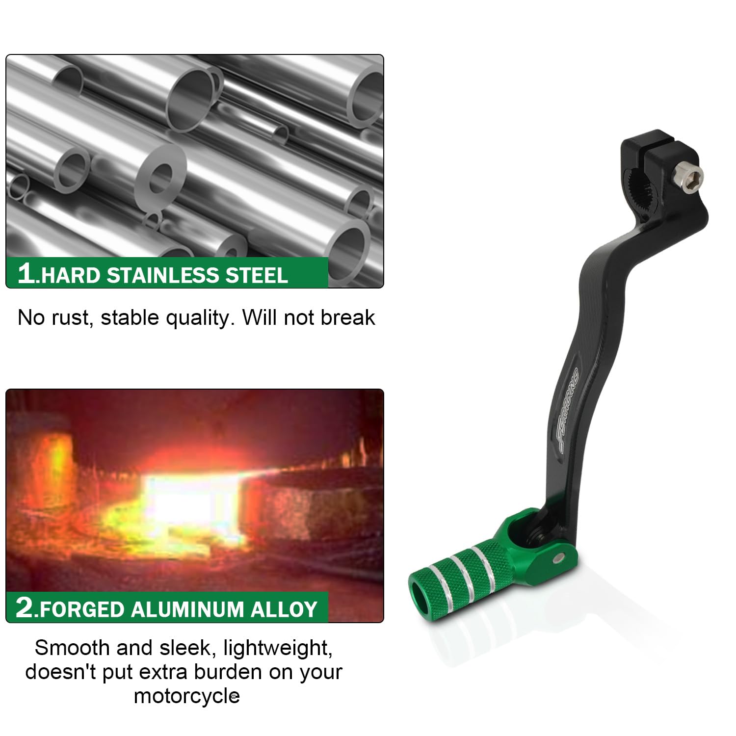 JFG RACING KLX110 lever installs easily with precise alignment.