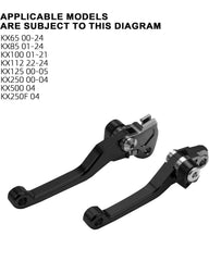 JFG RACING anodized bright finish on lever for durability