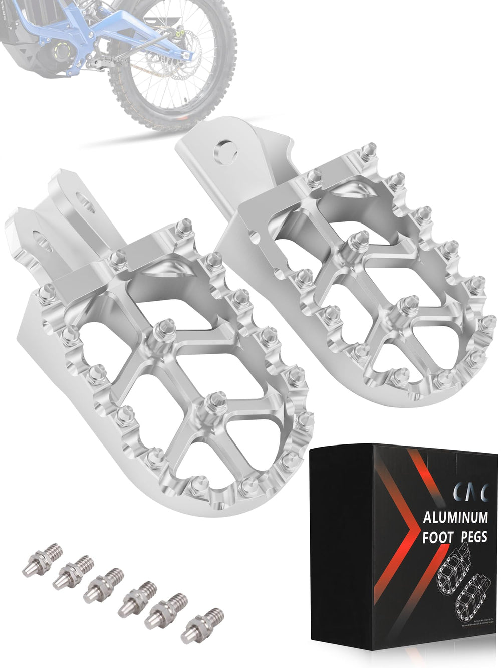 JFG RACING left foot peg with 15 pins for better grip.