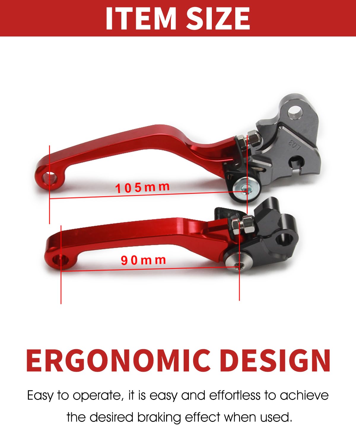 JFG RACING outward folding lever on CRF150F demonstrates crash-resilience.