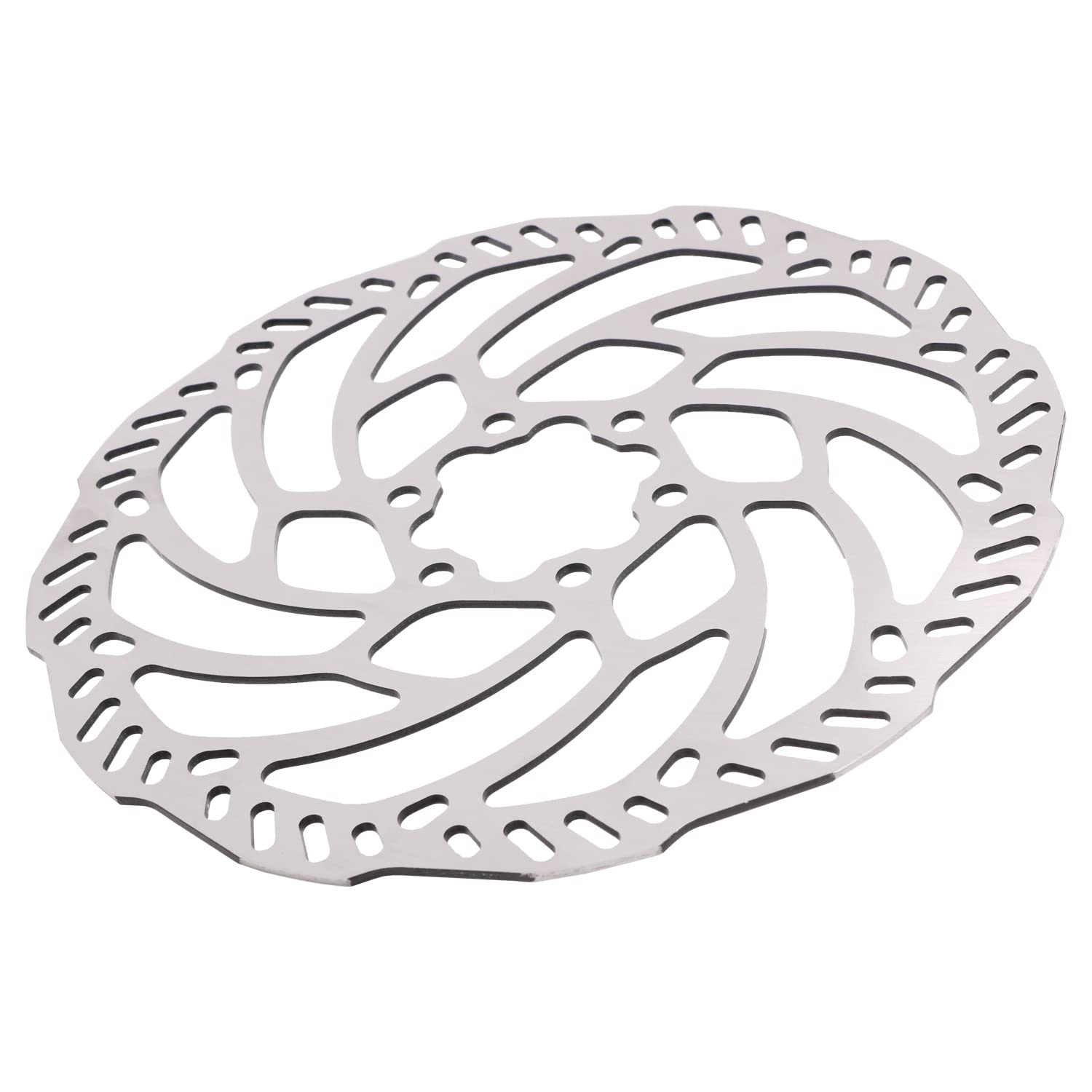 JFG RACING 203mm rotor for X160 model boosts cooling during long downhill sections.
