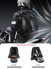 JFG RACING backpack with reflective patches improves visibility for night riding