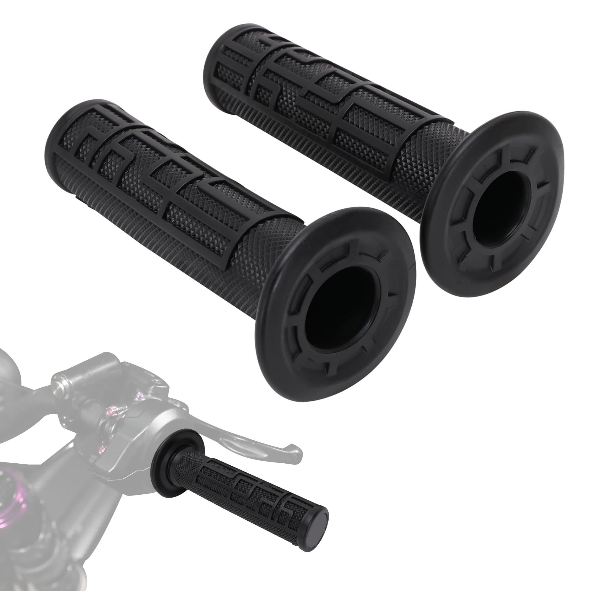 JFG RACING Surron throttle grip close-up highlighting non-slip surface for secure control.