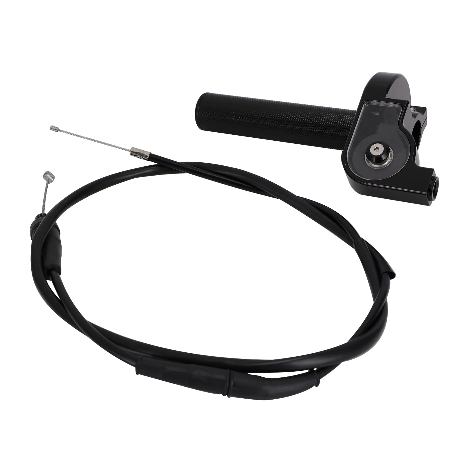 JFG RACING throttle assembly close up on CNC aluminum body for durability