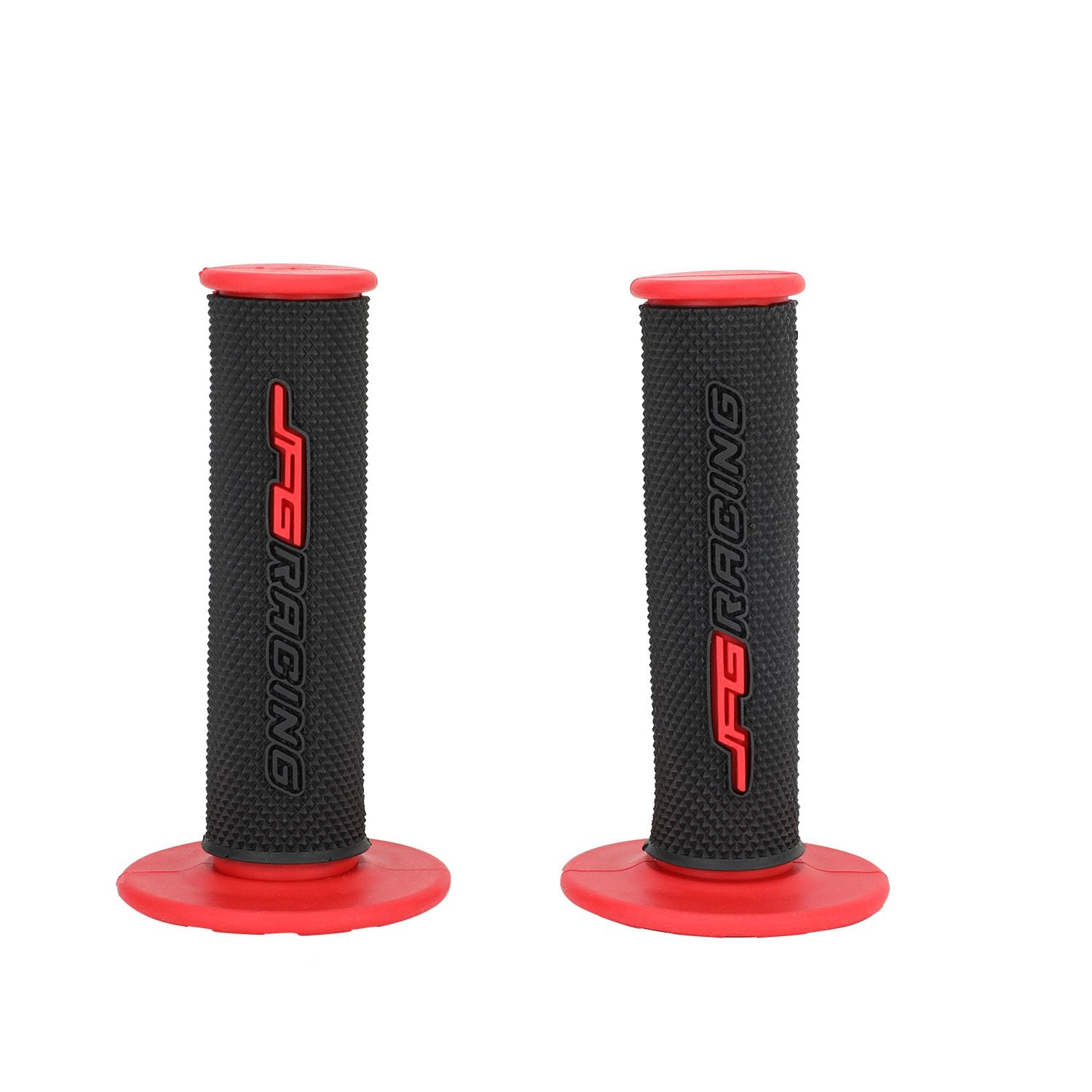 JFG RACING red option front detail showcases vibrant finish and durability