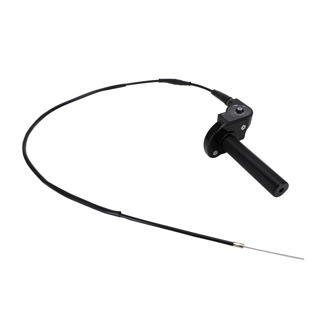 JFG RACING throttle grip area with textured rubber for comfortable handling