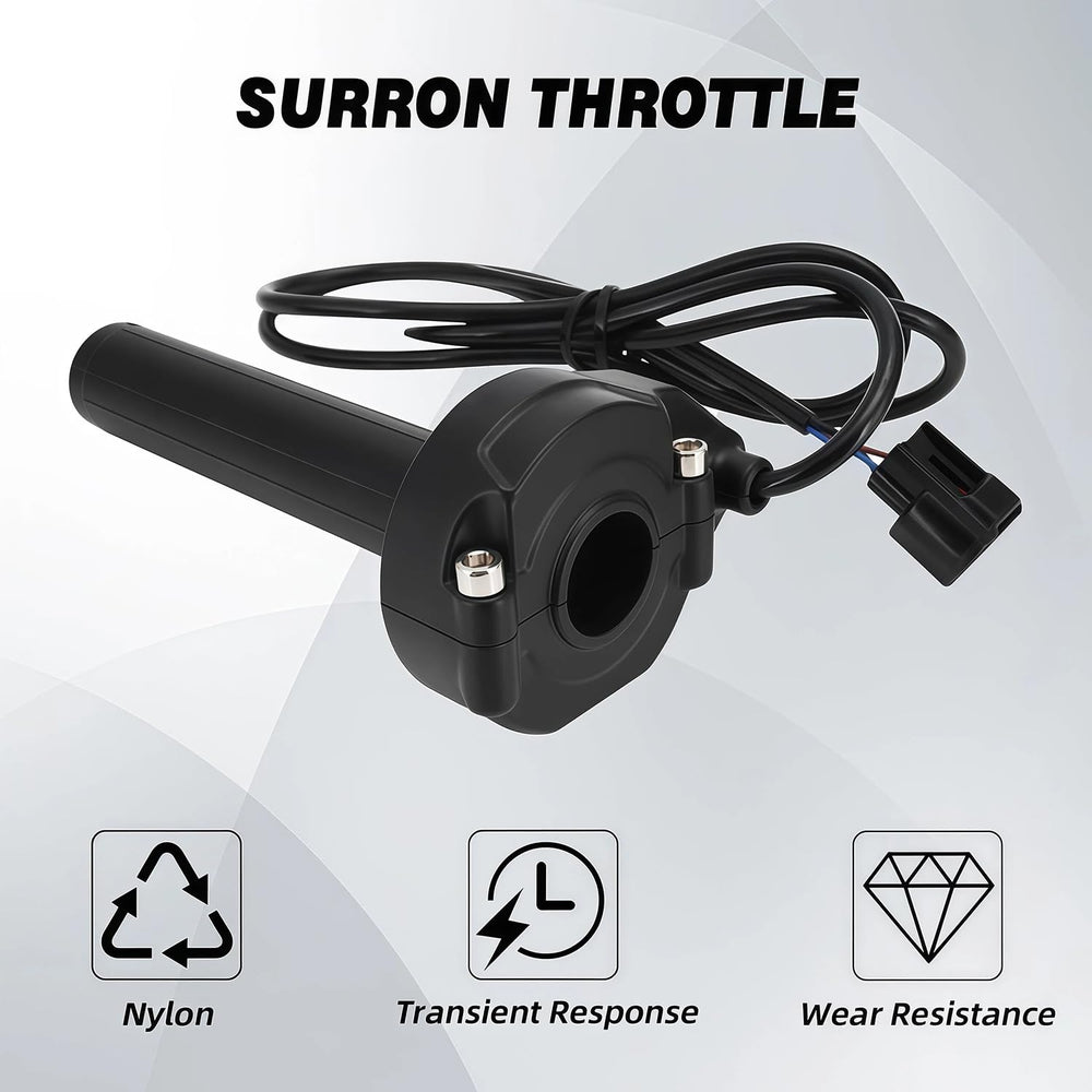 Plug-and-play throttle handle installation for quicker upgrades