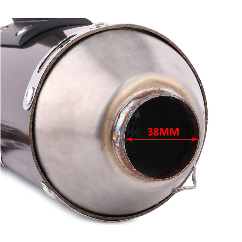 JFG RACING titanium exhaust finish shines and resists corrosion.