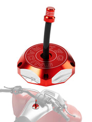 JFG RACING YFZ-450 gas cap with CNC billet cover, durable and stylish.