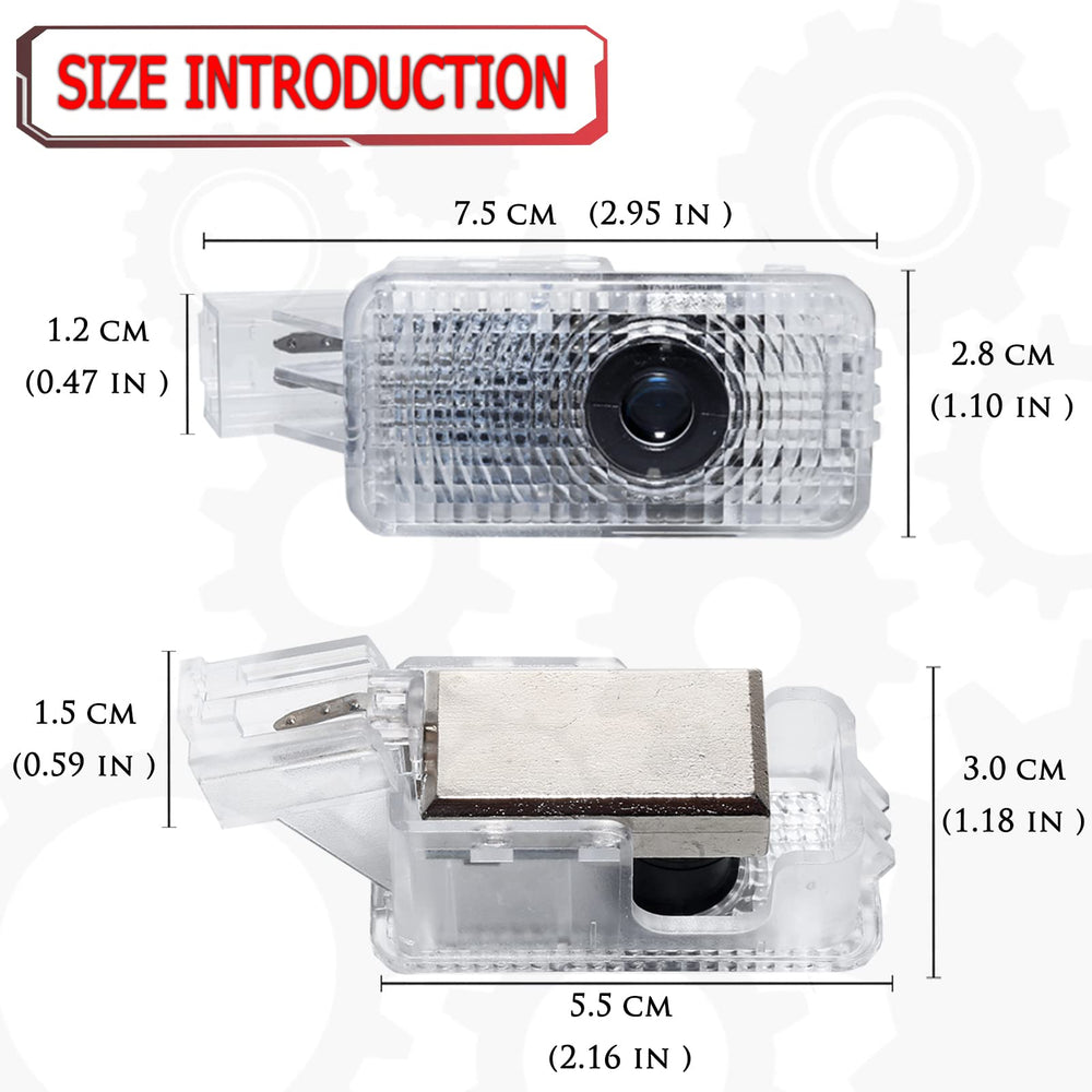 Jfsotls door-light projection creates clear floor illumination at night