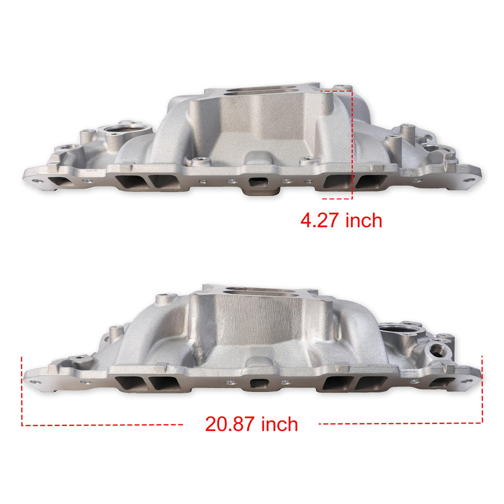 Top view of JGhyperX 2701 intake manifold highlights dual‑plane layout