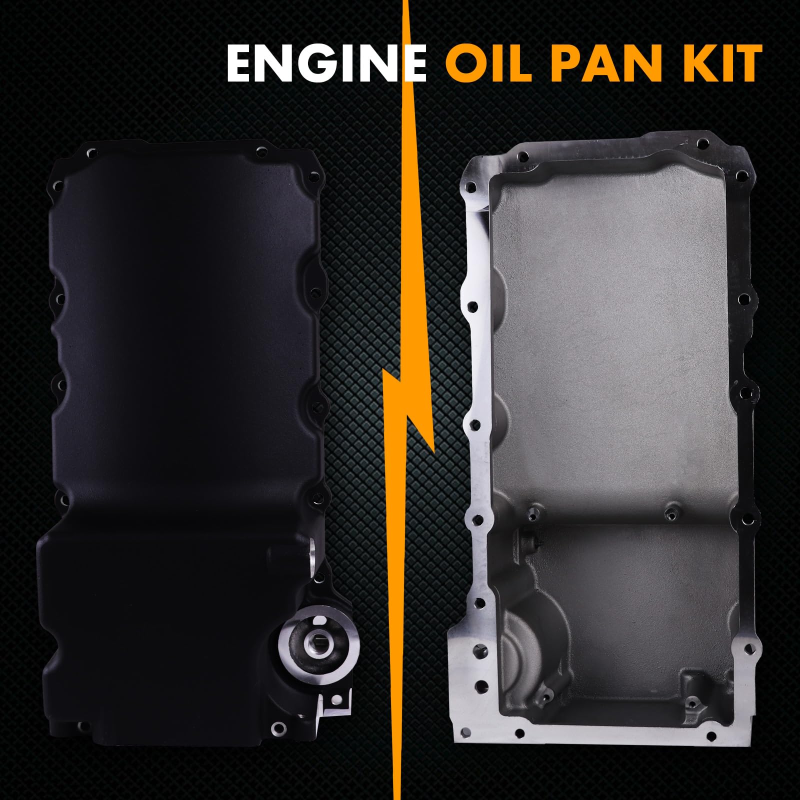 JGhyperX oil pan gasket and sump baffle for secure seal and oil management