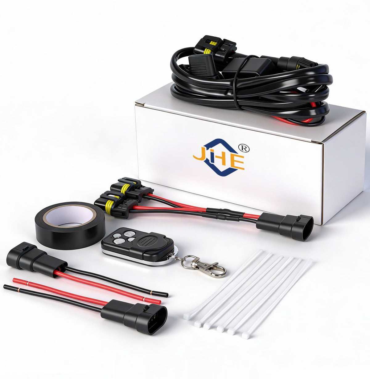 JHE LED light bar remote kit overview for brighter on-road lighting