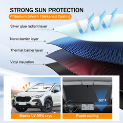 JHGFVC heat-insulation structure helps lower interior temperature in hot conditions.