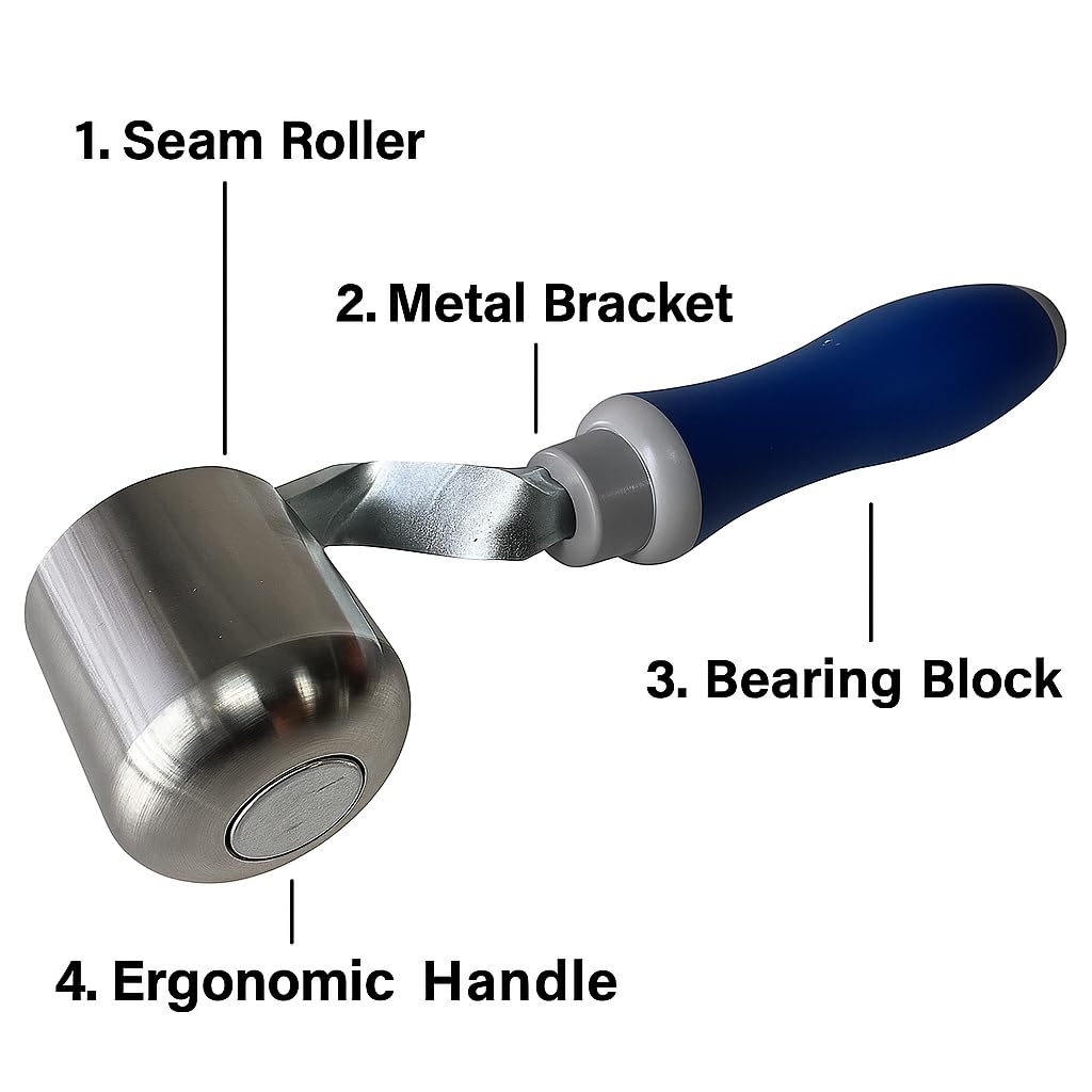 JIADING radius-edge roller prevents material damage for bubble-free seam work.