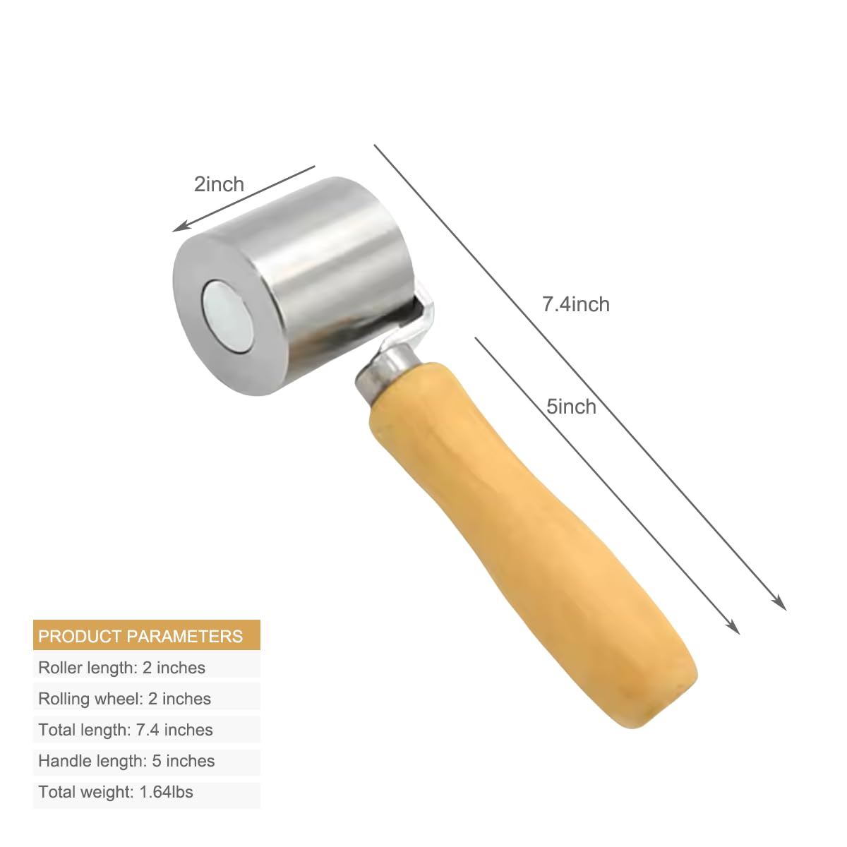 JIADING seam roller with stainless steel body resists rust and lasts longer.