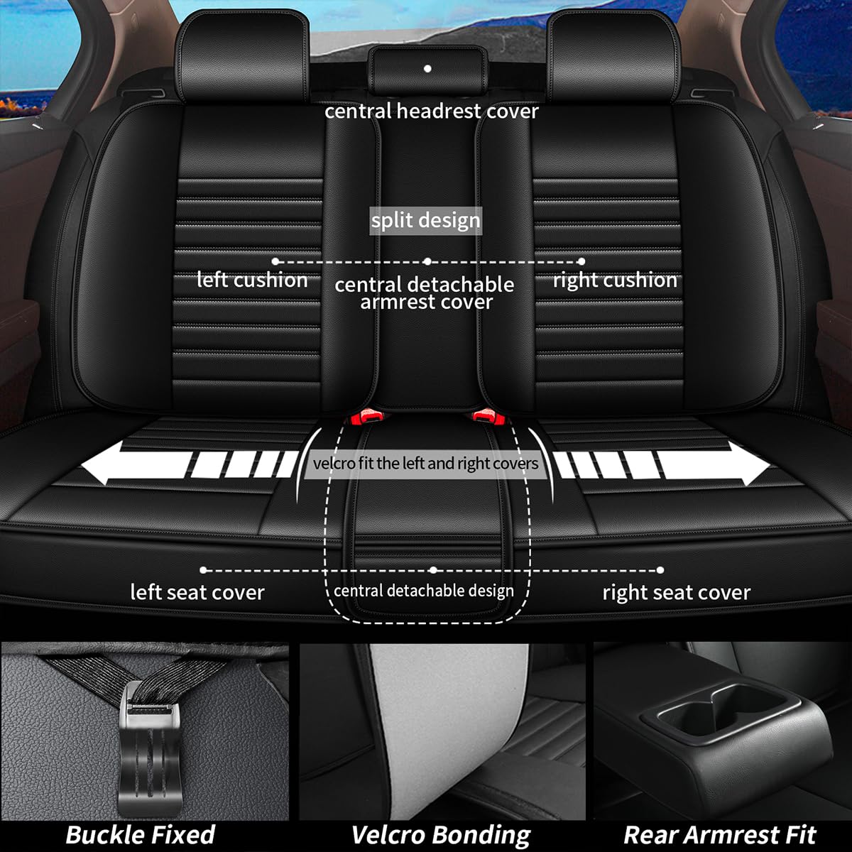 JIAMAOXIN Camry front right seat cover keeps interior fresh and comfortable on drives.
