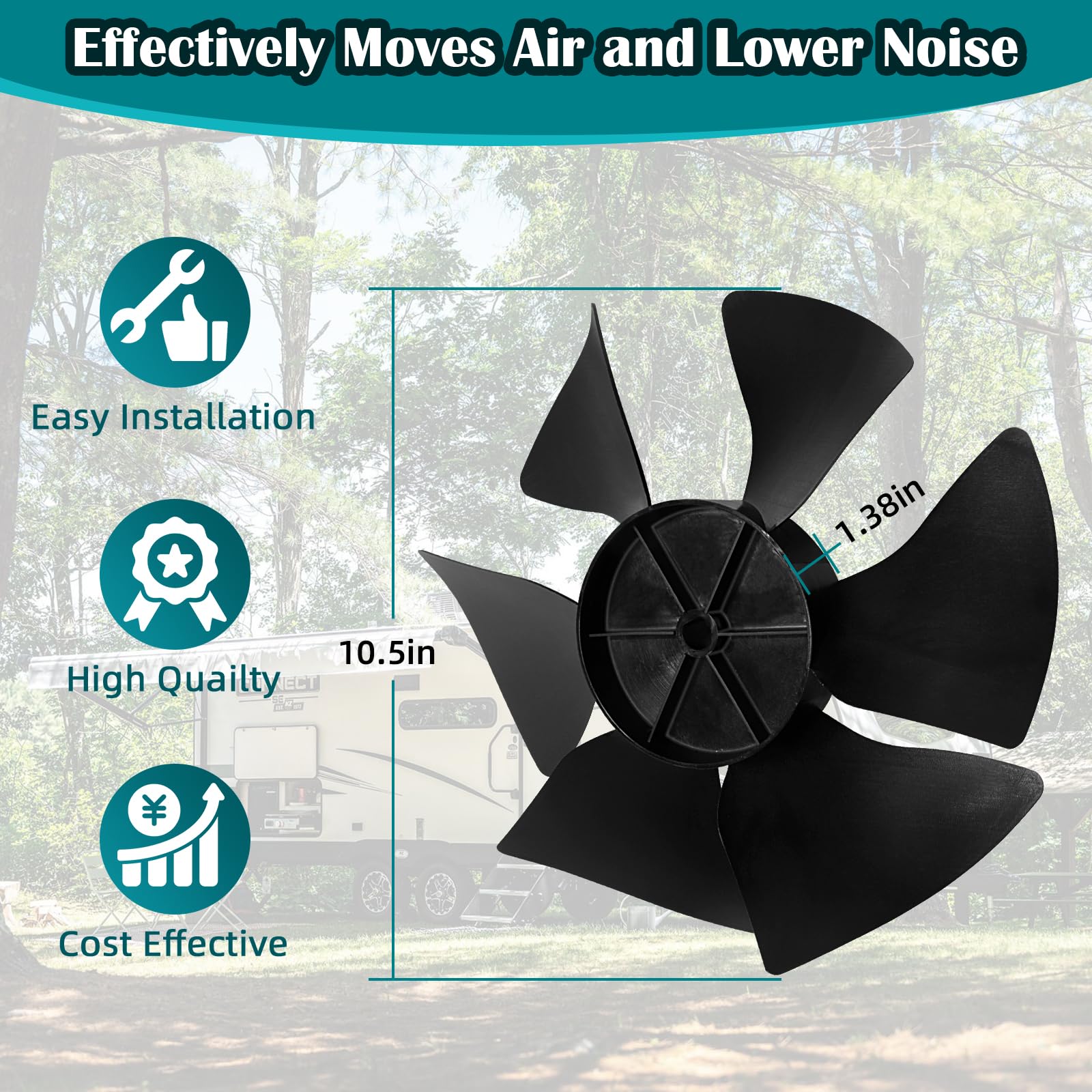 JIANBENKJ 3313107.015 blade diameter fit for Brisk Air units