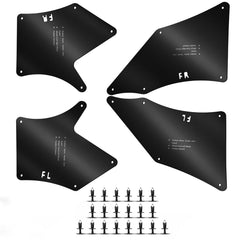 Jiankun Fender Liner front left on Toyota Tacoma protects wheel well from debris
