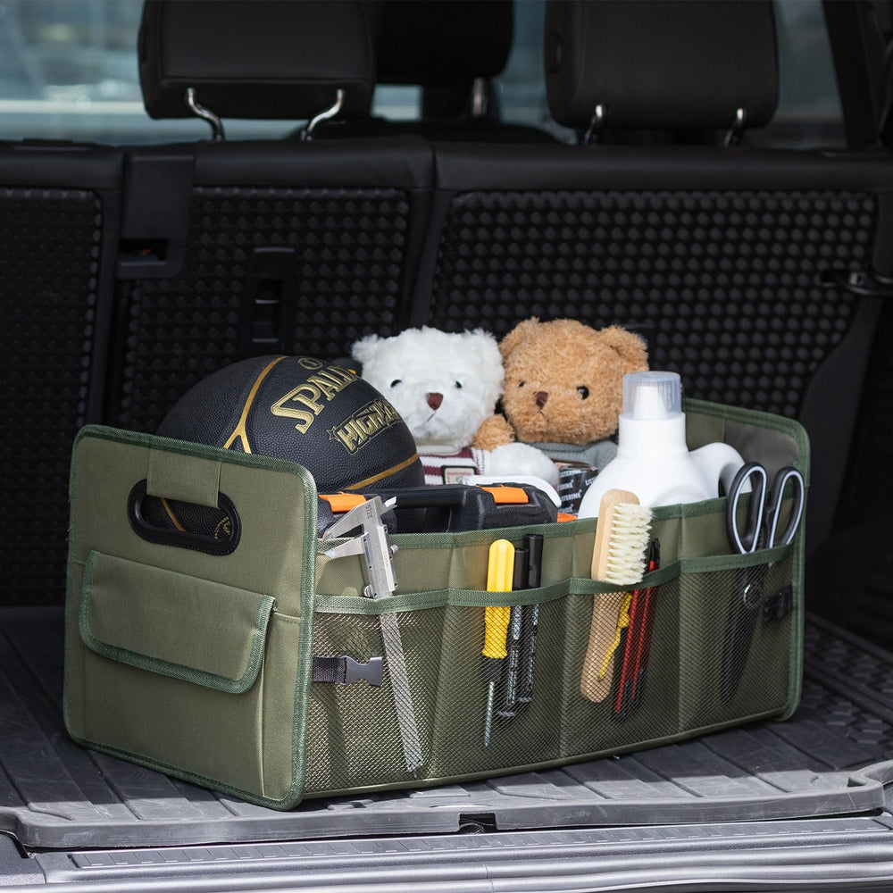 JiatuA trunk organizer expanded to full size for ample storage