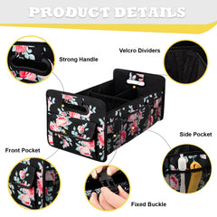 JiatuA trunk organizer folded to half-length for compact storage