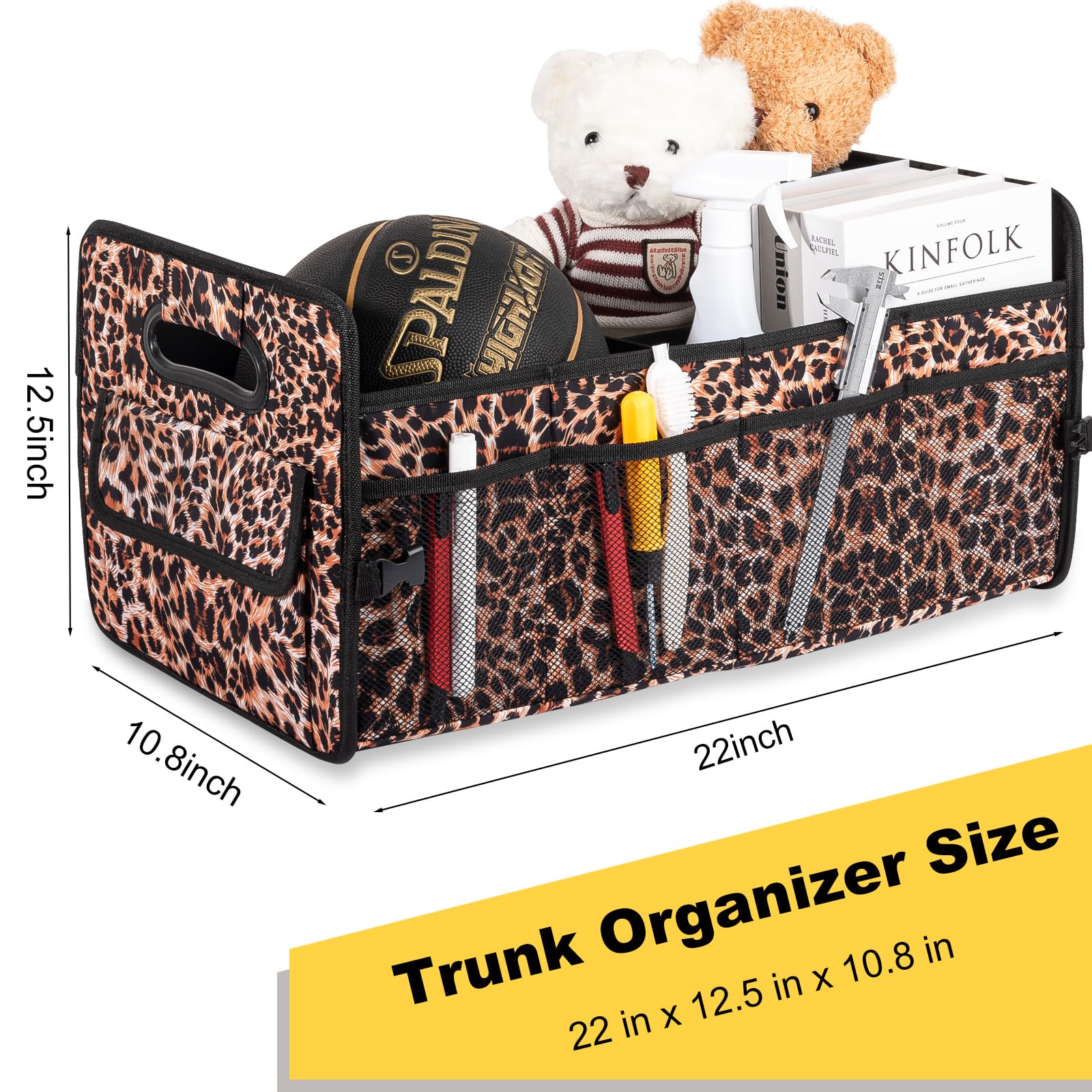 JiatuA leopard multi pockets design for quick access to essentials