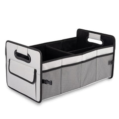 JiatuA trunk organizer with stabilizing structure for upright storage