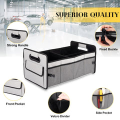 JiatuA trunk organizer using waterproof 600D Oxford fabric for easy cleaning