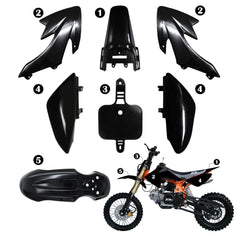JIAXIMAN CRF50 side panels for a refreshed dynamic look in black