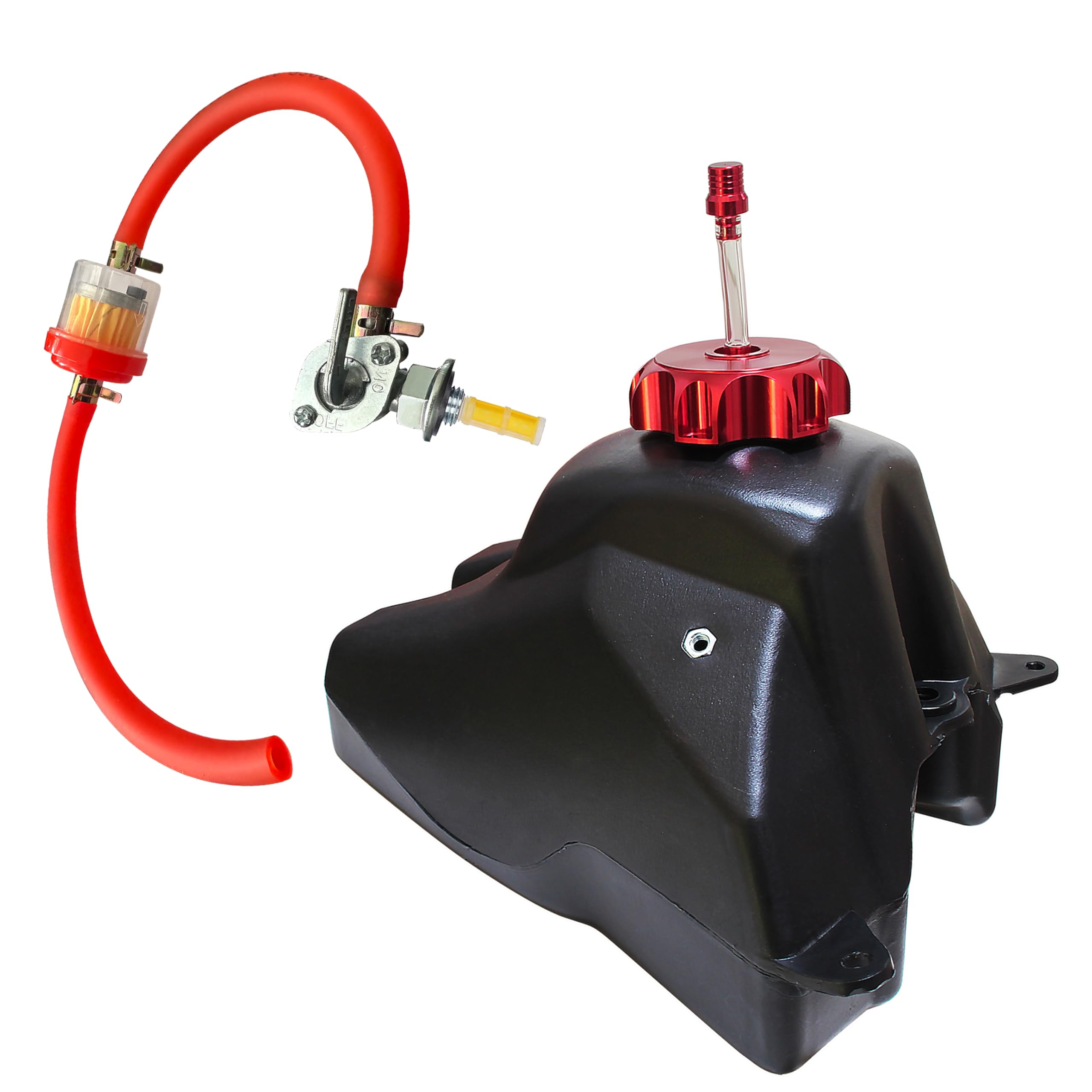 JIAXIMAN kit includes cap, hoses, clamps, and filters.