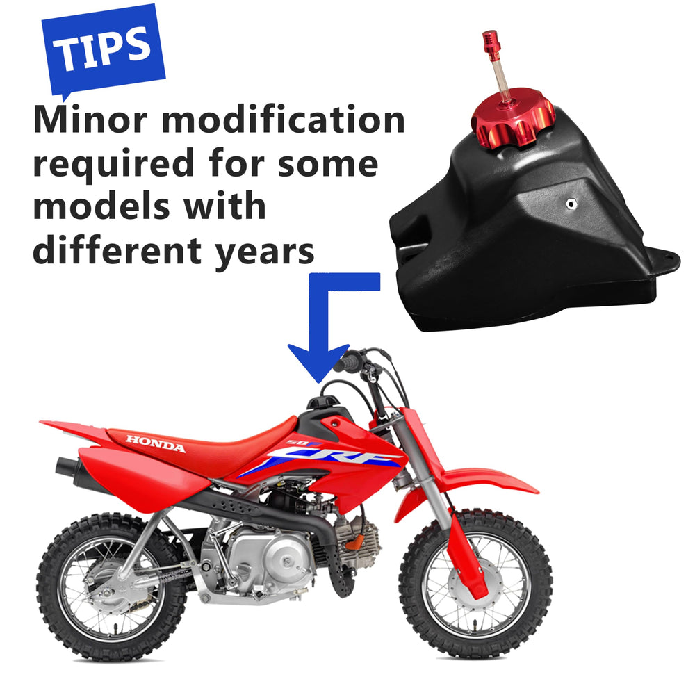JIAXIMAN tank for Honda CRF50 family offers reliable fueling.