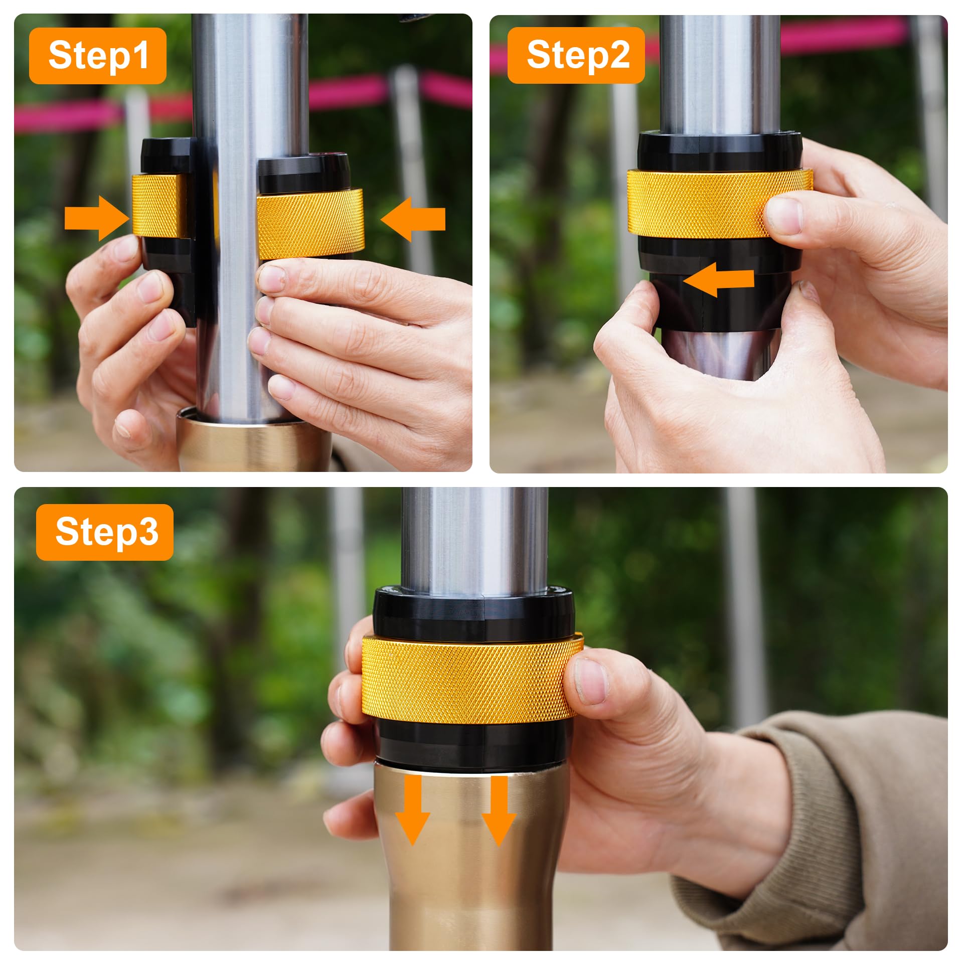 JIAYAN dirt bike and ATV fork seal tool, 49-50mm, simplifies seal seating.